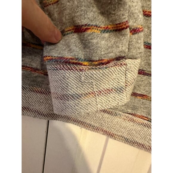 Gray Striped Long-Sleeve Knit Sweater By‎ Phil Love - Picture 5 of 5